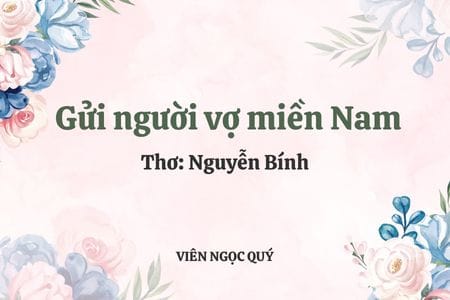 Cảm nhận bài thơ: Gửi người vợ miền Nam - Nguyễn Bính