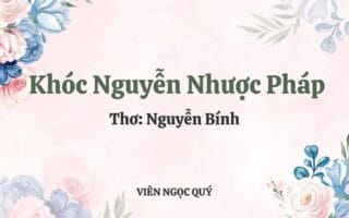 Cảm nhận bài thơ: Khóc Nguyễn Nhược Pháp - Nguyễn Bính