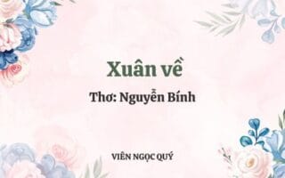 Cảm nhận bài thơ: Xuân về - Nguyễn Bính