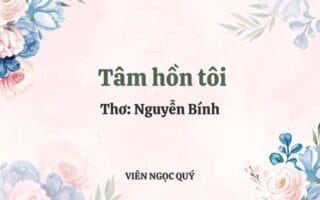 Cảm nhận bài thơ: Tâm hồn tôi - Nguyễn Bính