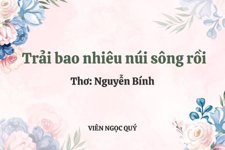 Cảm nhận bài thơ: Trải bao nhiêu núi sông rồi - Nguyễn Bính
