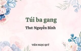 Cảm nhận bài thơ: Túi ba gang - Nguyễn Bính